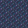 Full repeat pattern of Blue Ox 2025 “Jelly Jam” print with jellyfish, moons, and festival motifs