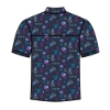 Back view of Blue Ox 2025 button-up shirt featuring full psychedelic jellyfish and celestial print