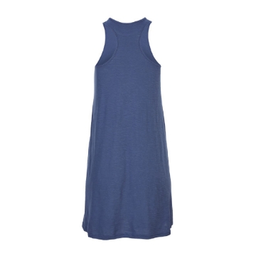 Ladies Woodland Whimsy Dress with mushroom and floral artwork and Blue Ox Music Festival text