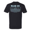Back view of Blue Ox 2025 t-shirt in solid black with lineup
