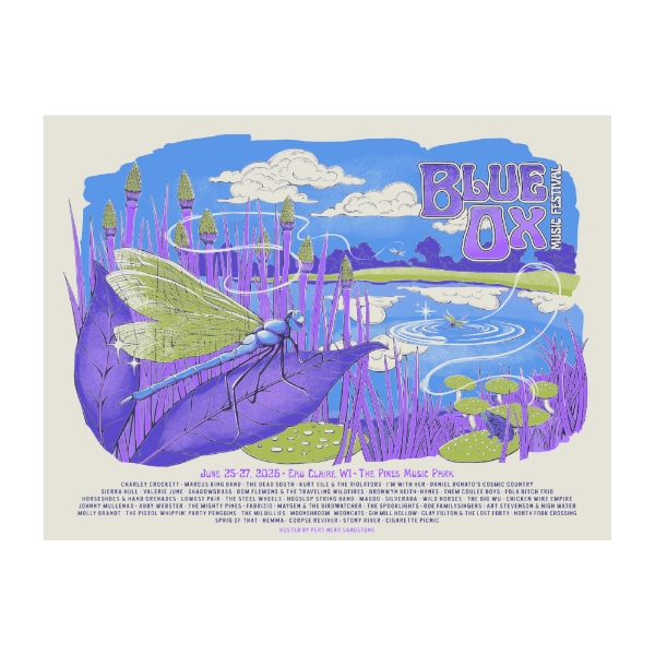 24x18” Blue Ox poster designed by Blue Ox enthusiast, Schnitzel Bear Studios.